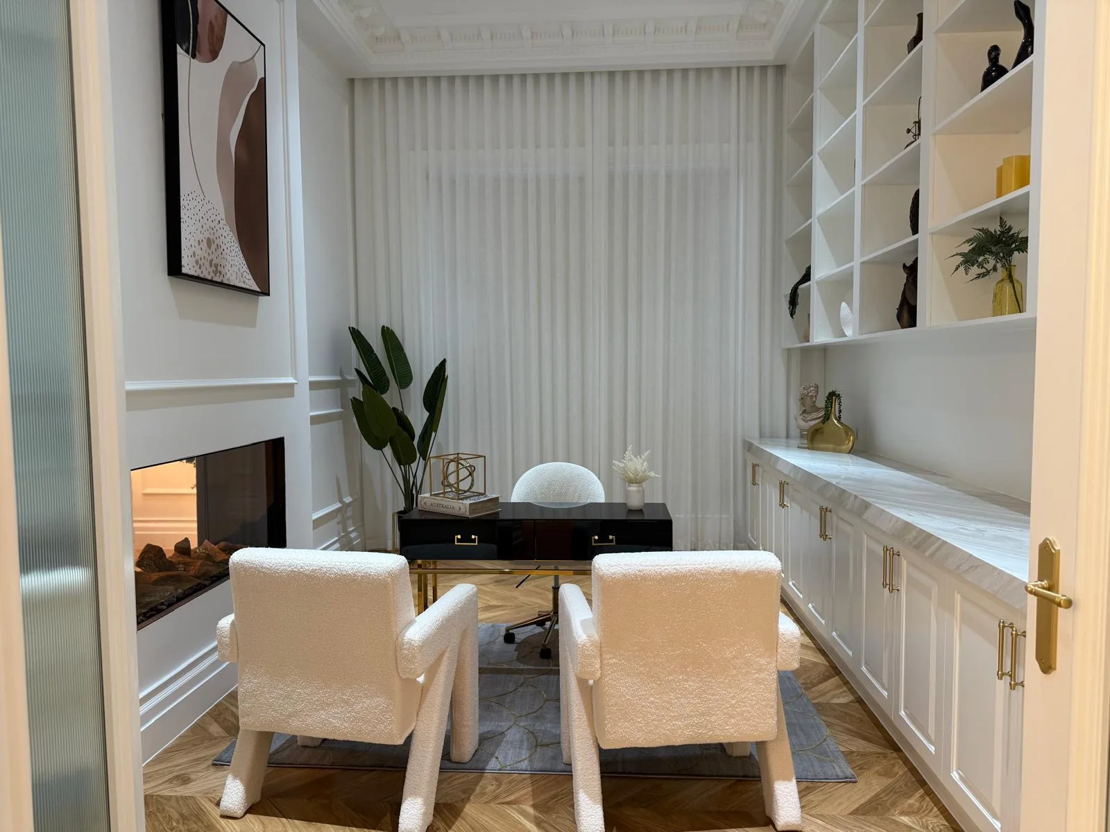Construction progress — internal frames